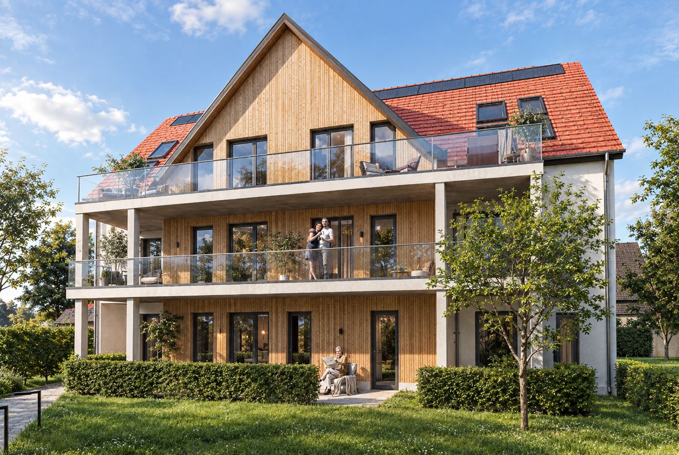 Neubau von 2 Mehrfamilienhäusern mit 12 WE und Tiefgarage, Kandel – Bild 3