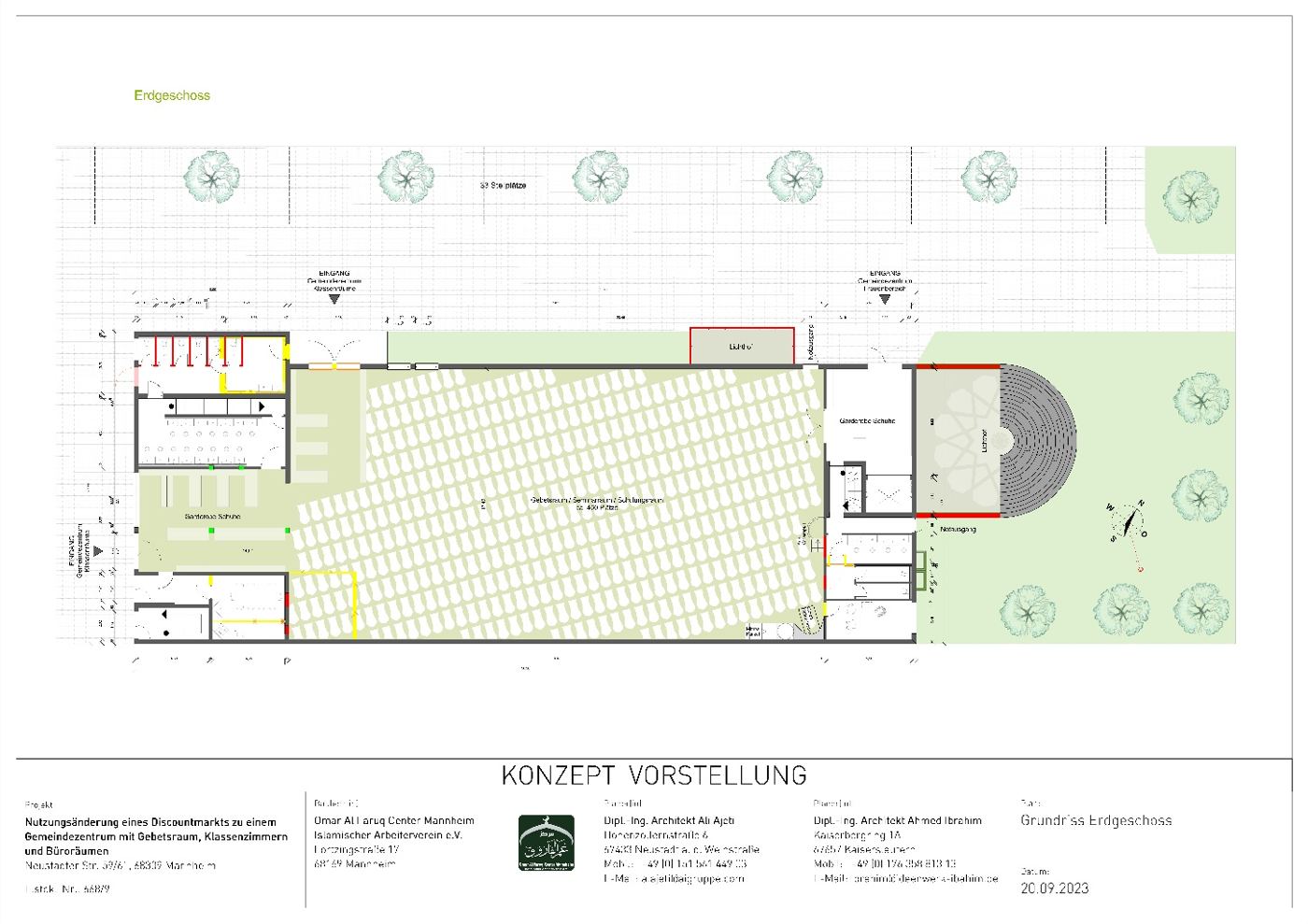 Gemeindezentrum mit Gebets- und Büroräumen, Mannheim – Bild 1