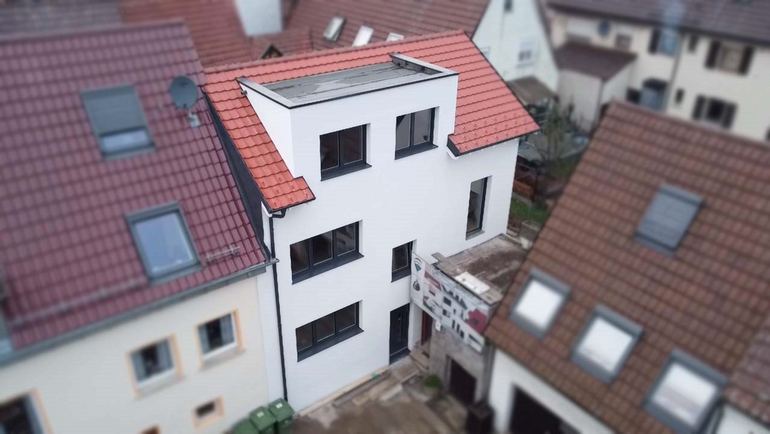 Neubau eines Einfamilienhauses in Holzständerbauweise, Walheim – Bild 3